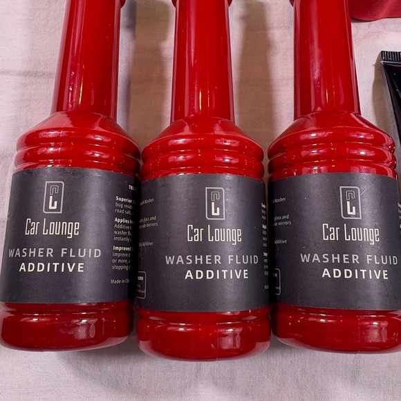 Car Lounge Washer Fluid Additive 3 Bottles & Glass Restore Paste Kit - Picture 2 of 2